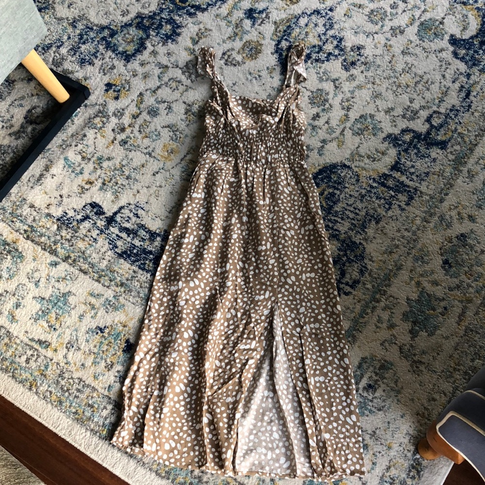 BOHME midi slit dress